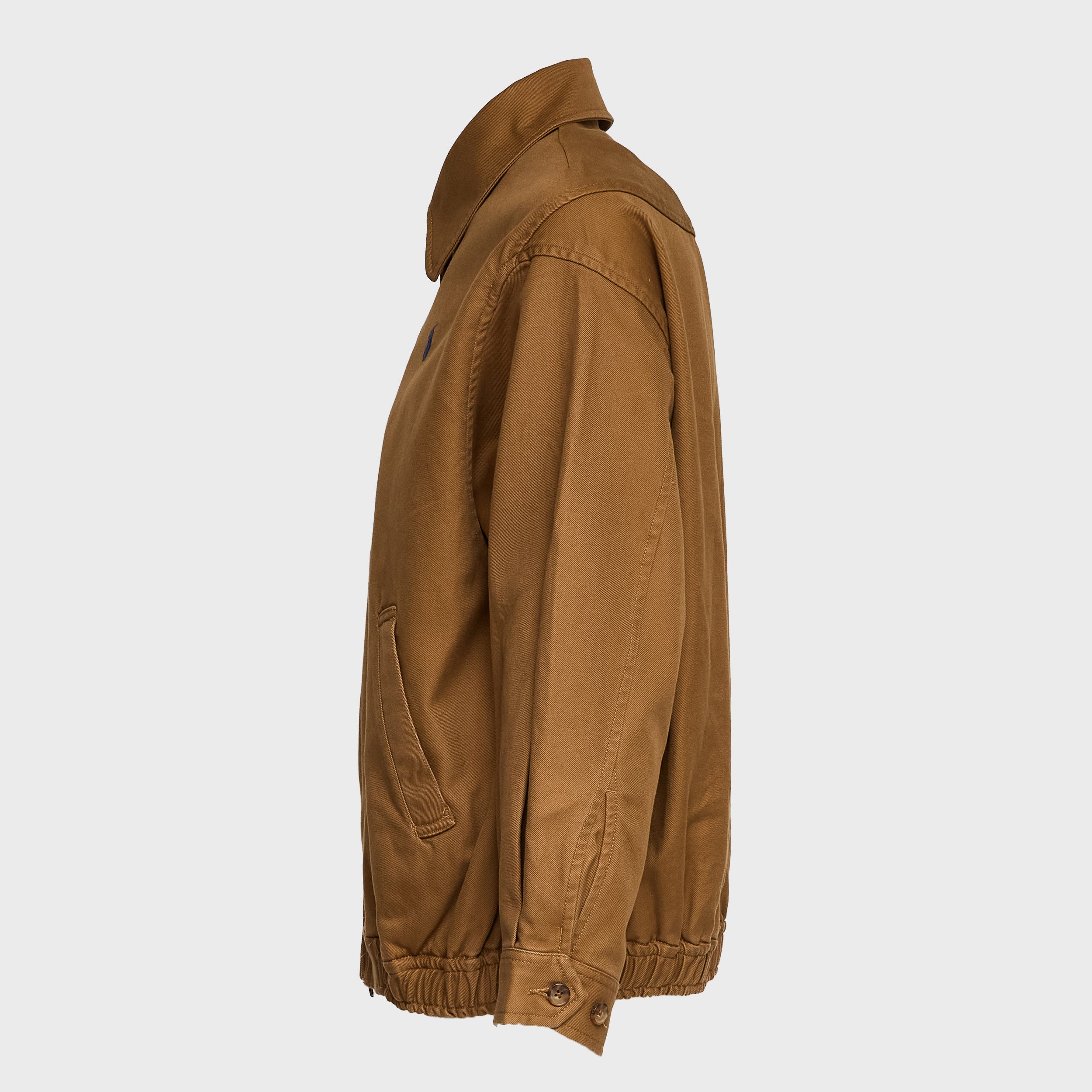 Giubbotto Bomber In Twill Di Cotone