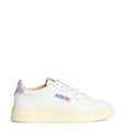 Sneakers Medalist Low In Pelle Bianca, Argento