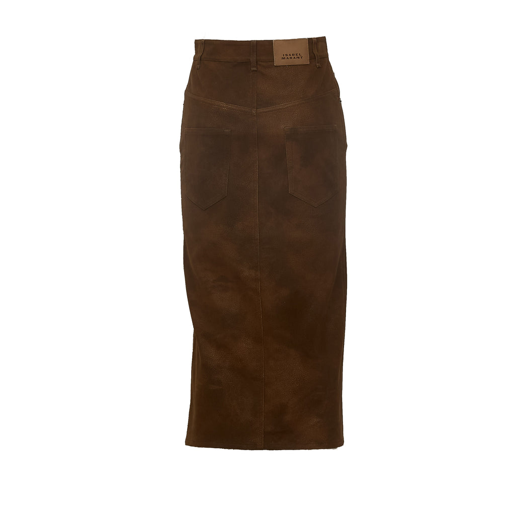 Bisane Skirt Faux Suede
