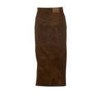 Bisane Skirt Faux Suede