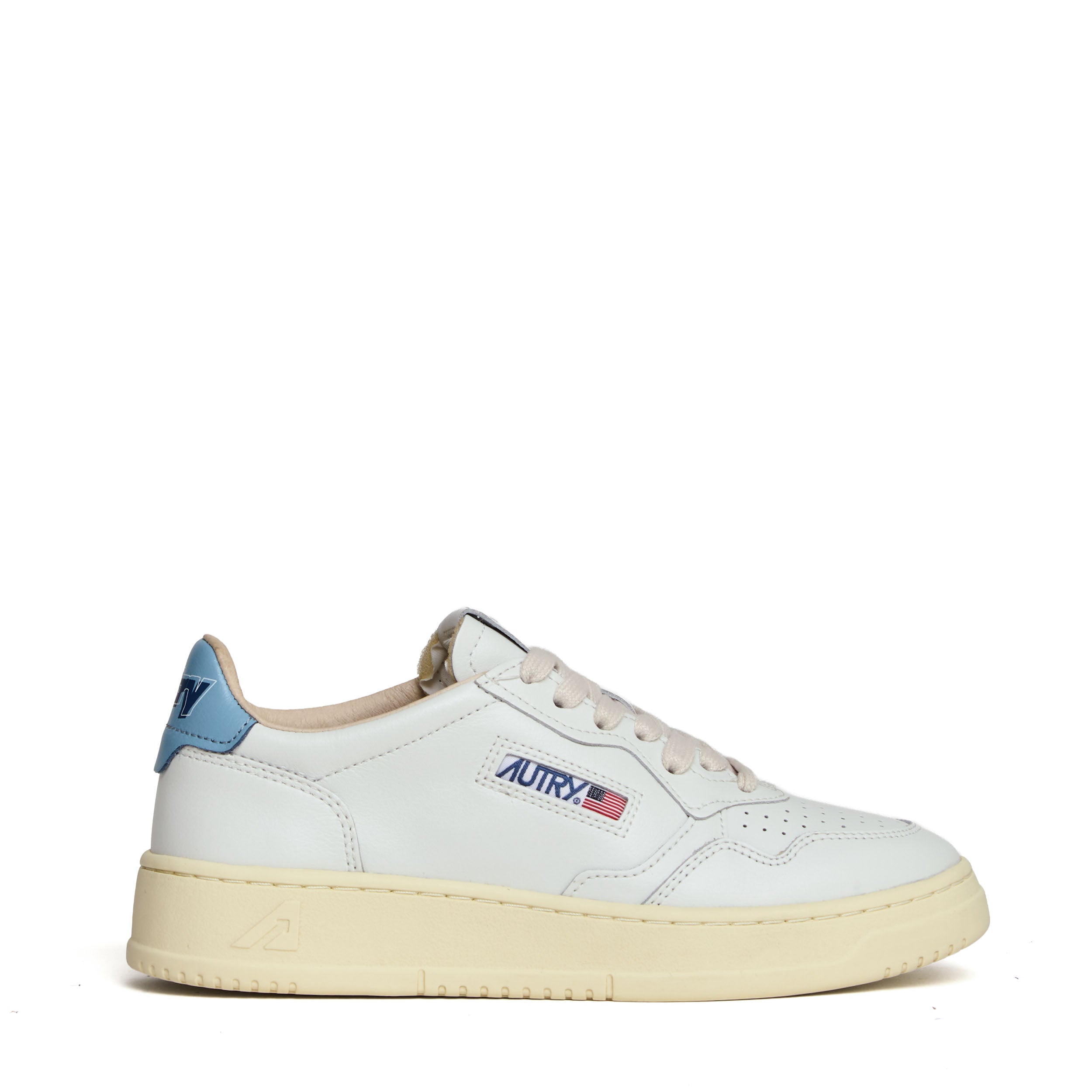 Sneakers Medalist Low In Pelle Bianca, Forget