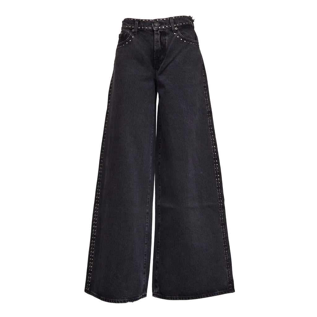 Jeans Marie Wide Leg Nightscape With Studs