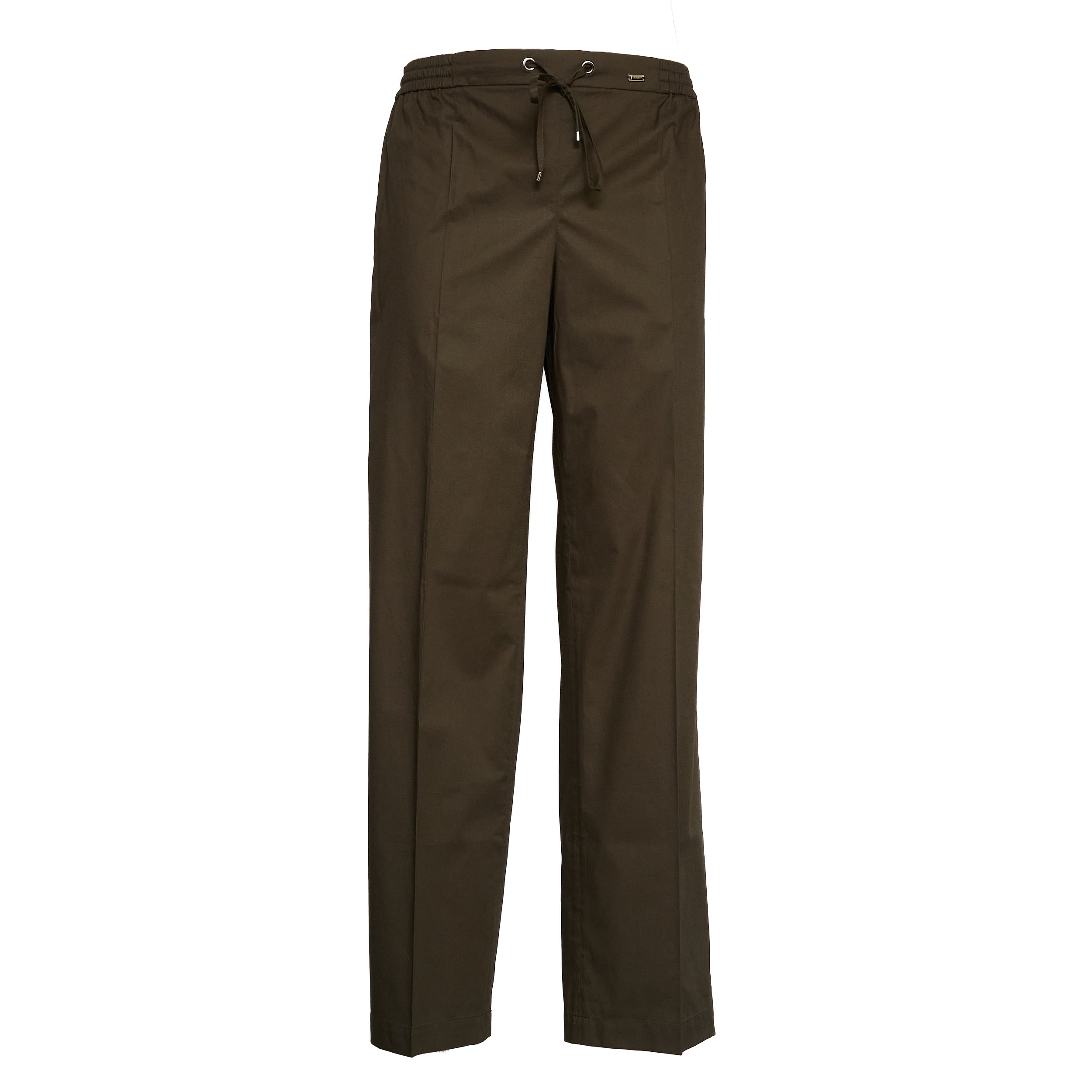 Easy Pant In Popeline Di Cotone Stretch