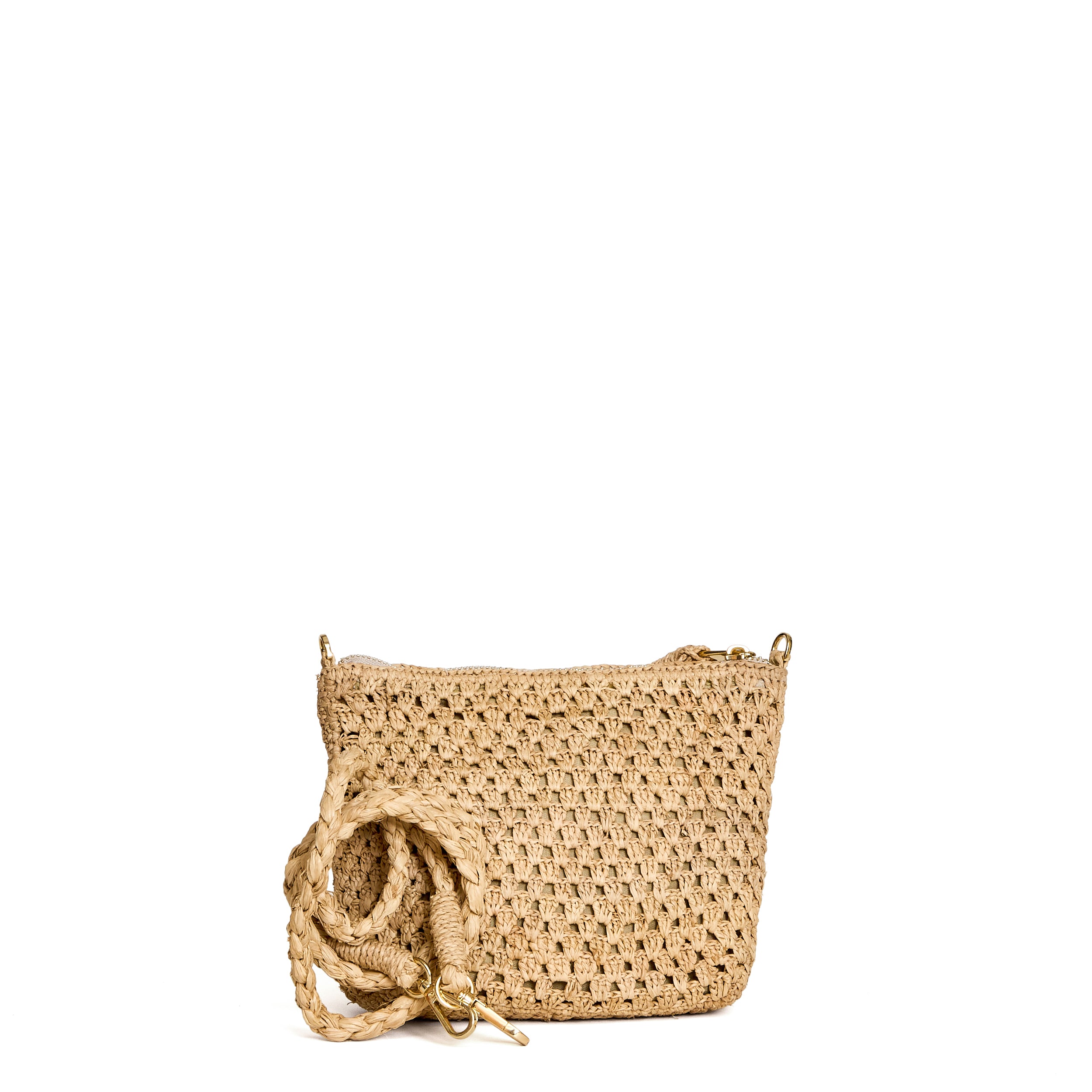 Pochette Raffia Wave