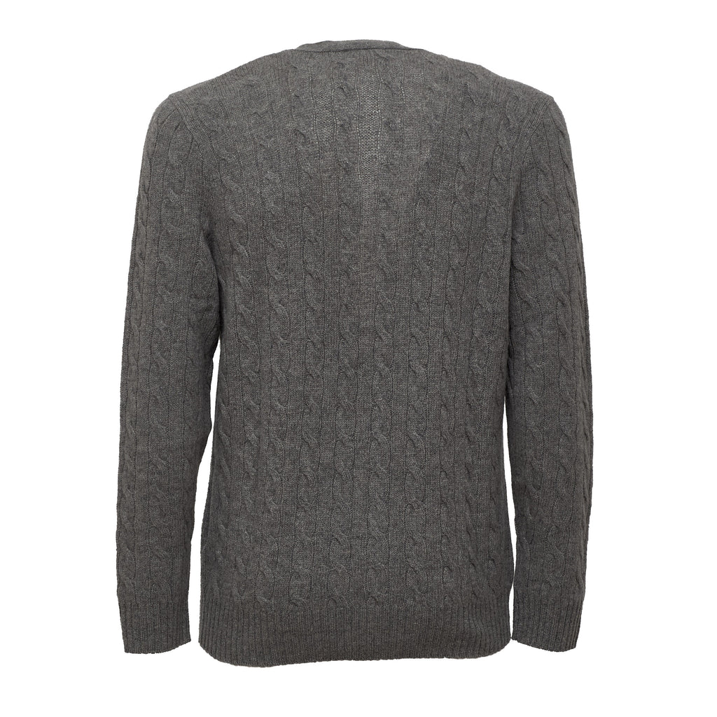 Cable-Knit Cardigan In Wool, Cashmere