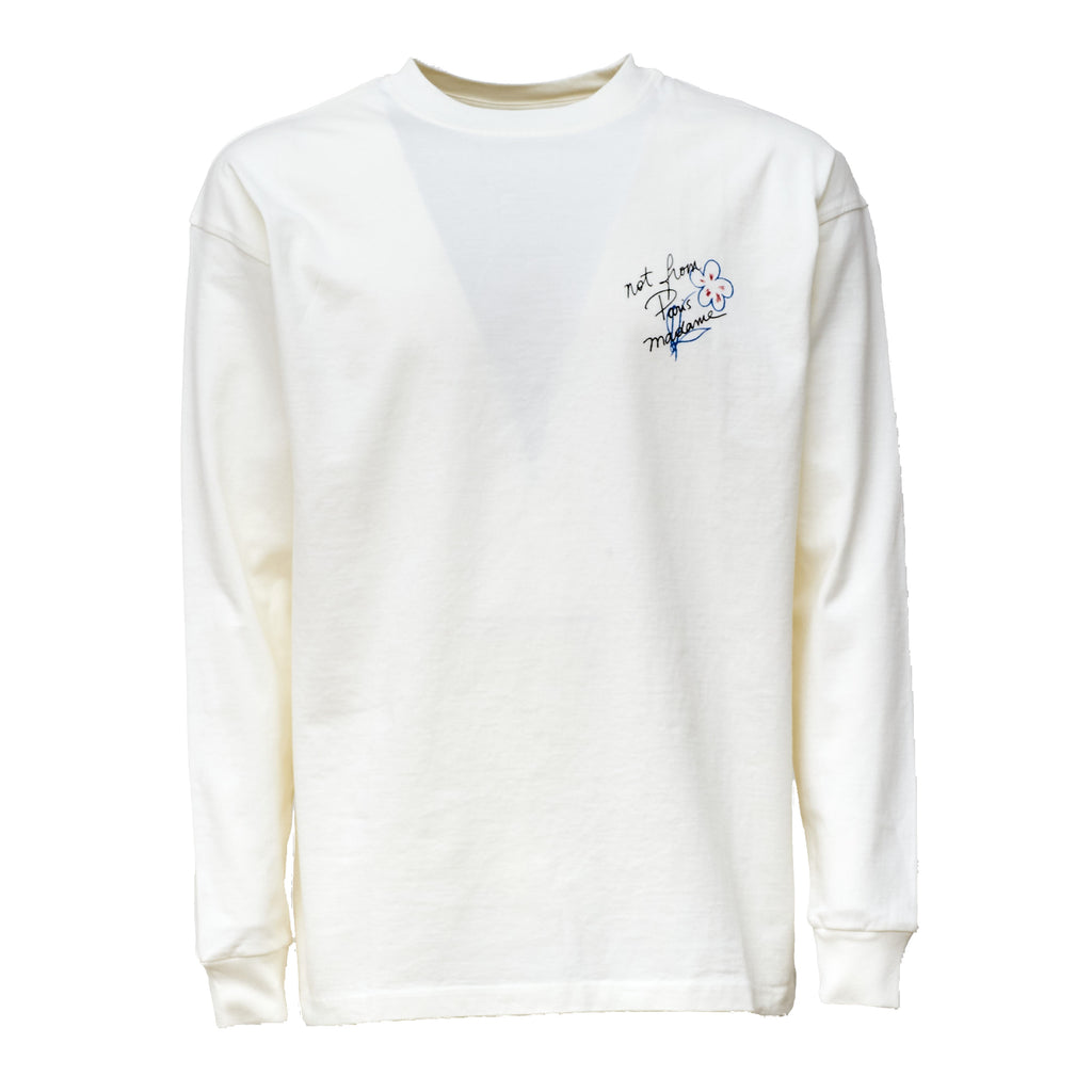 Esquisse Slogan Long Sleeve T-shirt