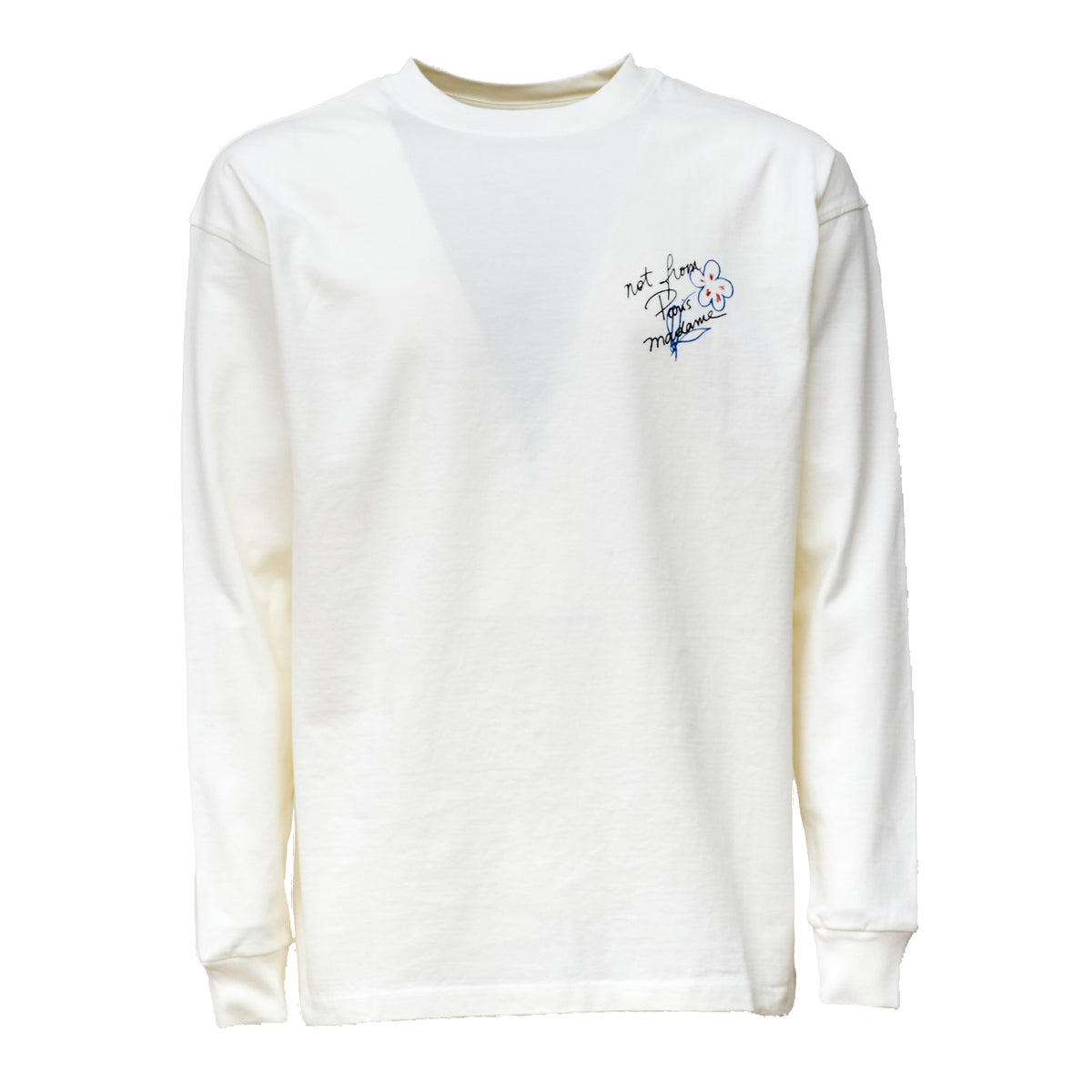 Esquisse Slogan Long Sleeve T-shirt