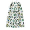 Gonna Lunga In Popeline Con Stampa Fiori Fay