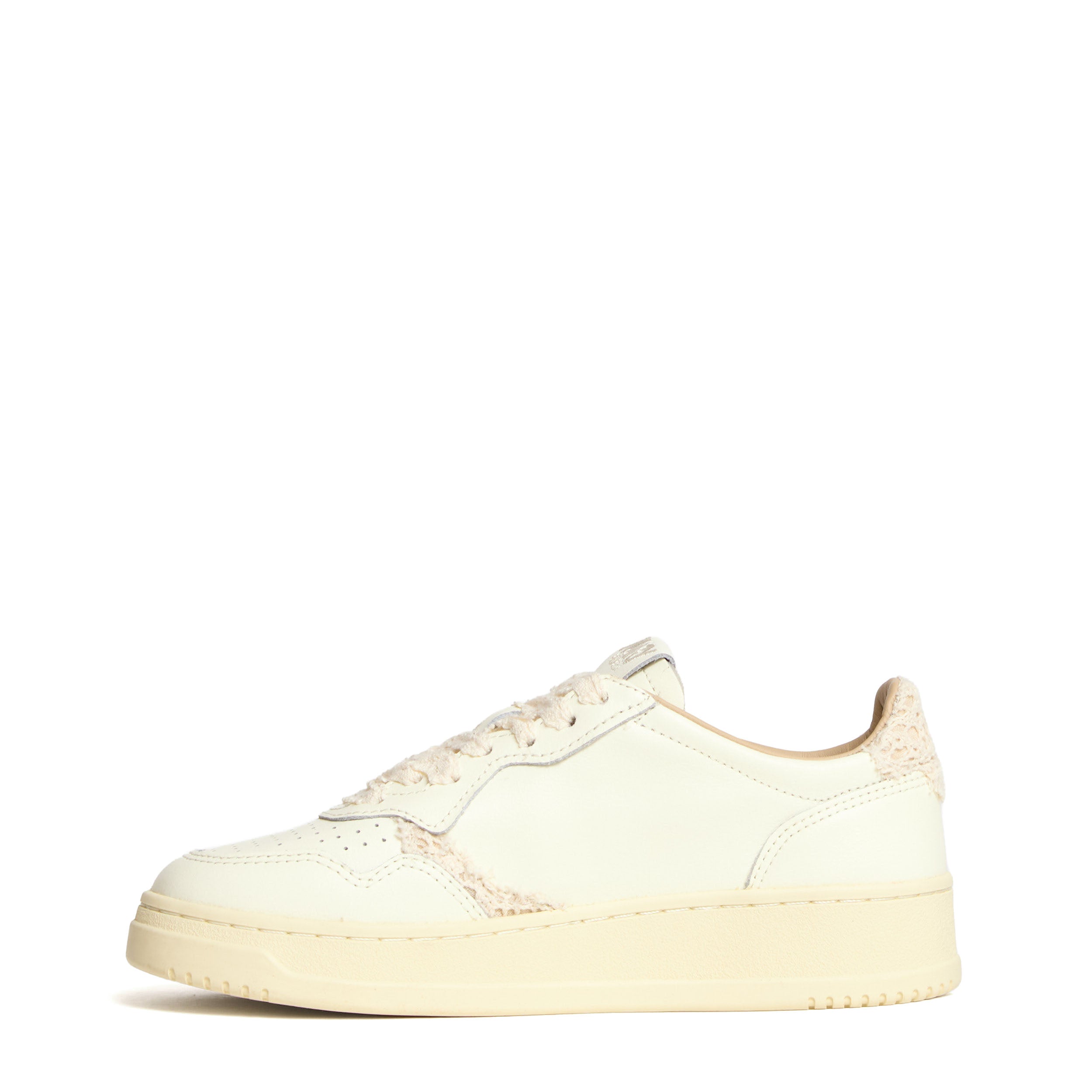 Sneakers Medalist Low In Pelle Marshmallow, Ecru